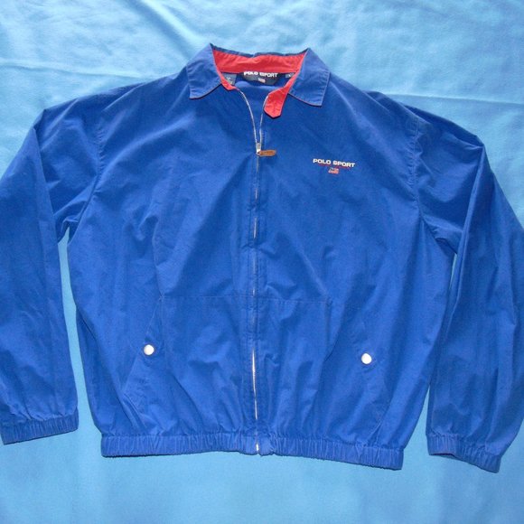 VTG. POLO SPORT RALPH LAUREN WINDBREAKER JACKET  USA MADE - Picture 1 of 5